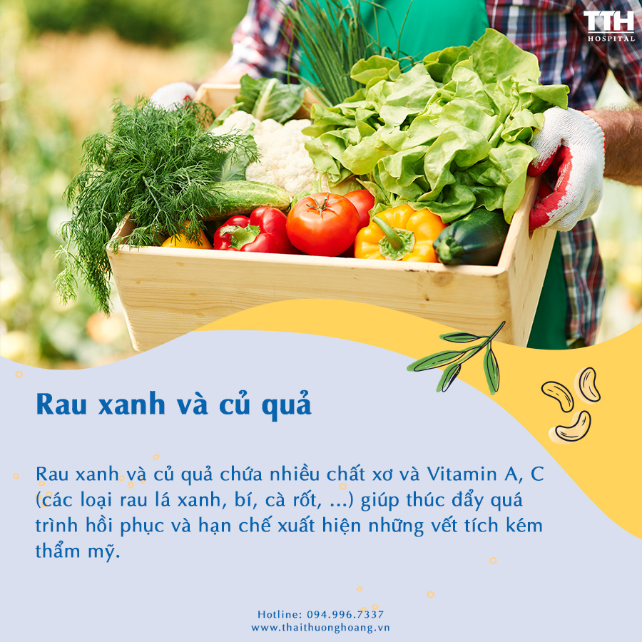 Bổ sung rau xanh và củ quả