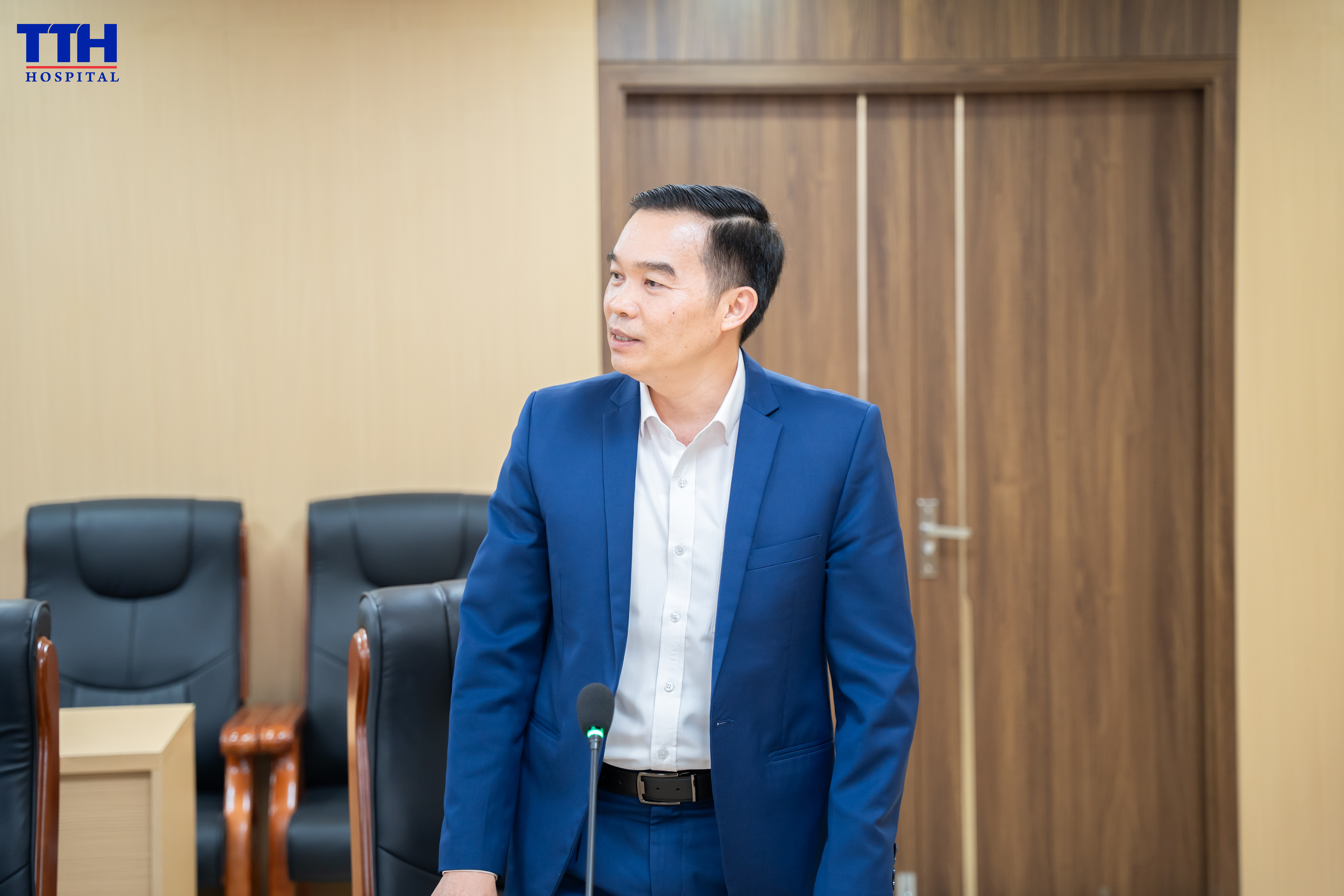 Tiến sĩ, BSCKII Thái Doãn Thắng - Chủ tịch HĐQT, TGĐ TTH Group bày tỏ mong muốn hợp tác với BV Răng hàm mặt TW