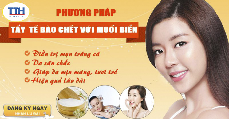 Tẩy tế bào chết bằng muối biển