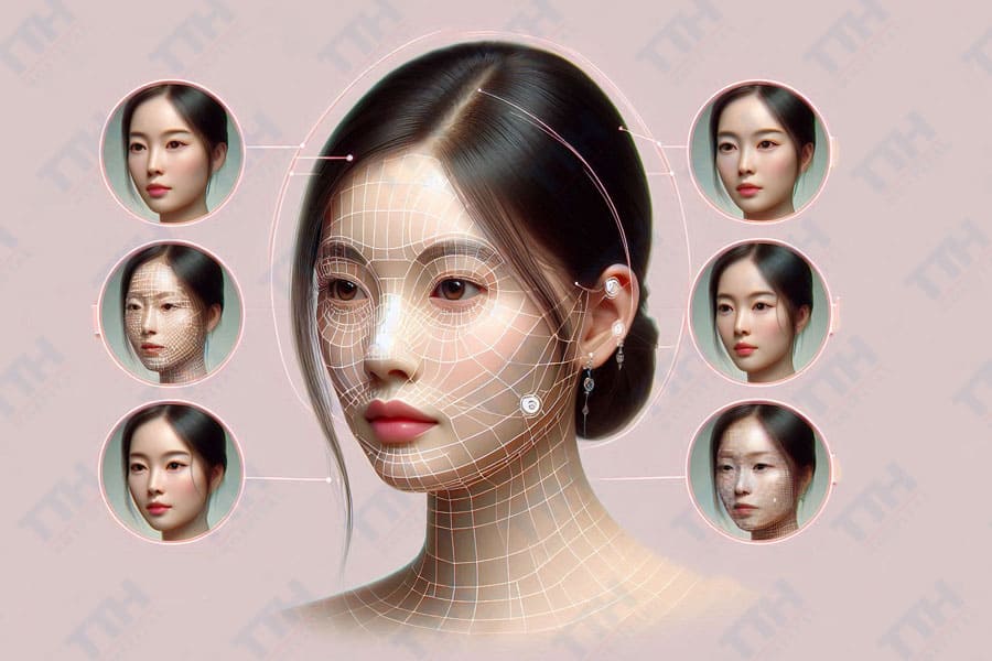 Quy trình phân tích da bằng AI