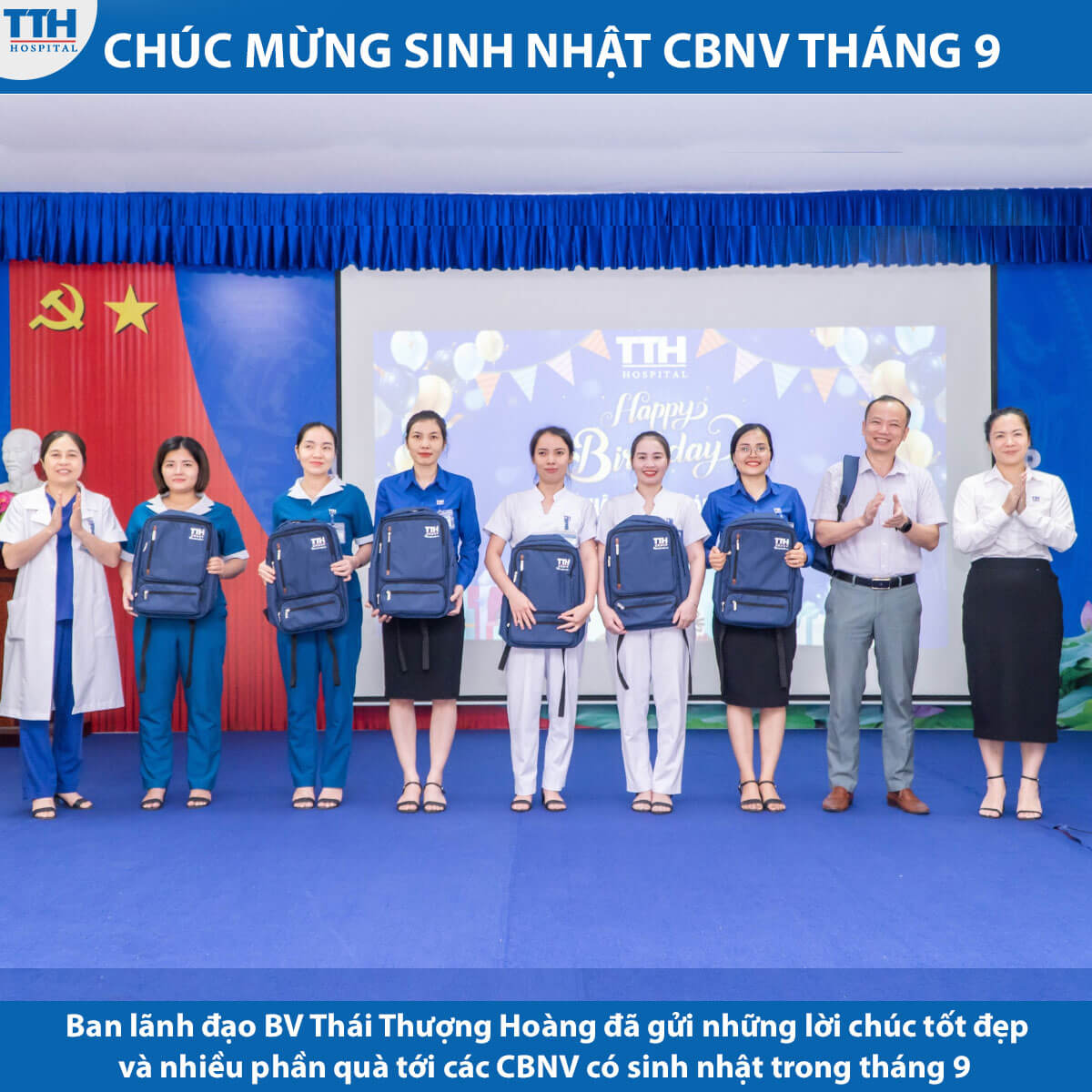 Tổ chức sinh nhật tháng 9 cho các cán bộ nhân viên