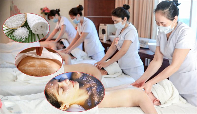 Thư giãn cơ thể với muối