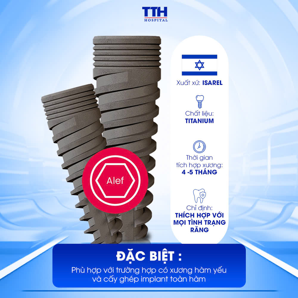 Trụ Implant được đánh giá là dòng trụ implant có chất lượng tốt cùng chi phí hợp lý