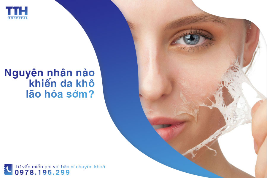 Nguyên nhân nào khiến da khô lão hóa sớm?