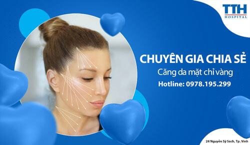 Căng da mặt chỉ vàng